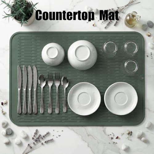 Silicone Dish Drying Mat for Multiple Usage