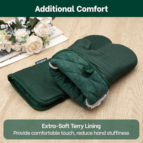 Heat Resistant 500°F Kitchen Oven Mitts 2 (2 Count)