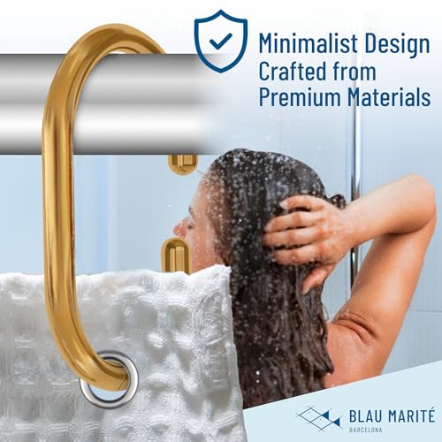 12 Metal Shower Curtain Hooks (12 Count)