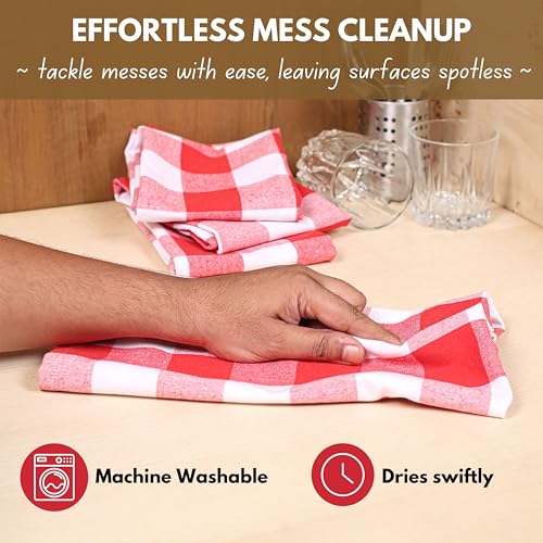 12 Pack Kitchen Towel with Hanging Loop 16x26 inches (12 Count)