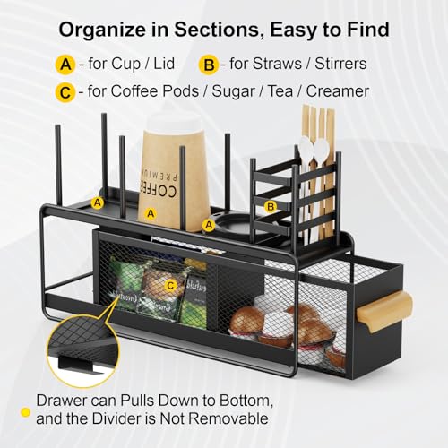 Narrow Coffee Bar Organizer