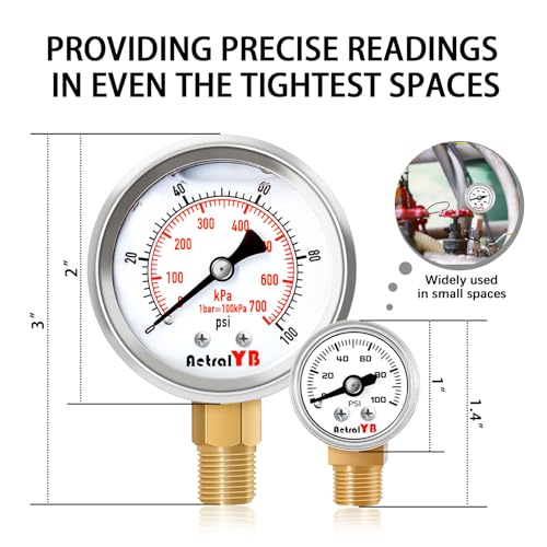 1 Inch Mini Pressure Gauge