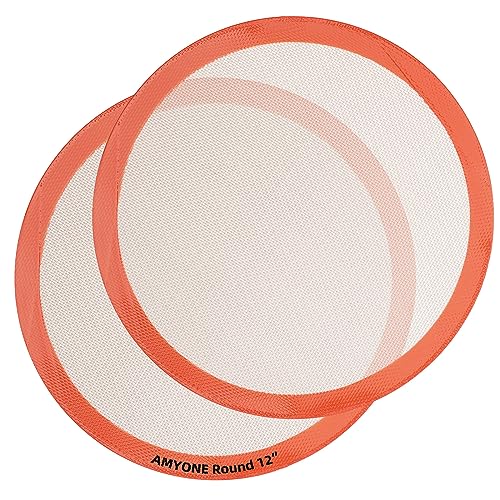 Round Silicone Baking Mats for 12 Inch Pizza Pan