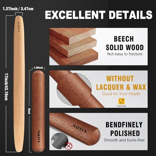 French Rolling Pin Set (2 Count)