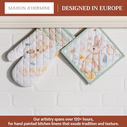 100% Cotton Oven Mitt & Pot Holder Set (2 Count)