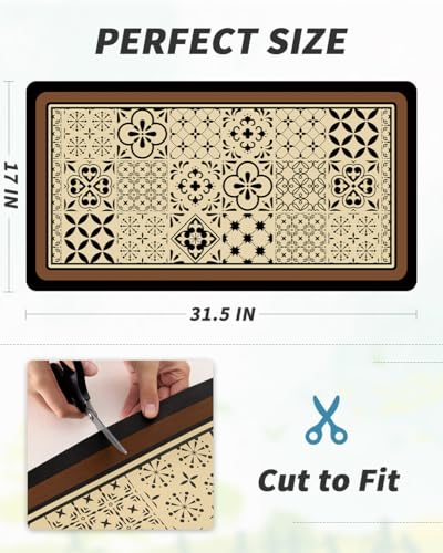 Coffee Mat Hide Stain Rubber Backed Absorbent Dish Drying Mat for Kitchen Counter