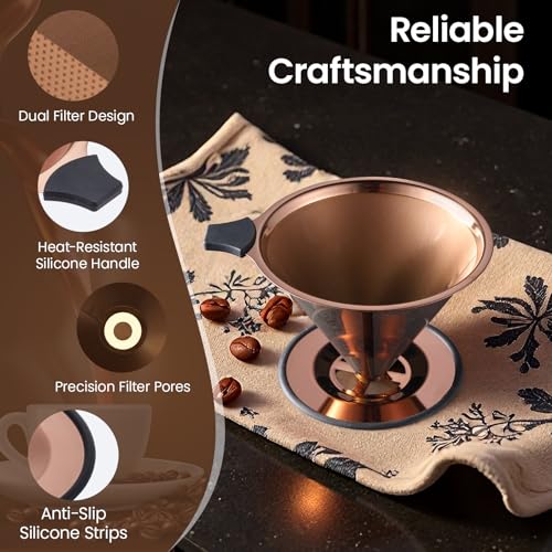 2.0 Upgraded】Pour Over Coffee Dripper