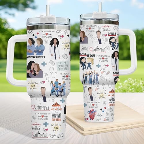 Twisted Sisters 40 oz Tumbler with Handle