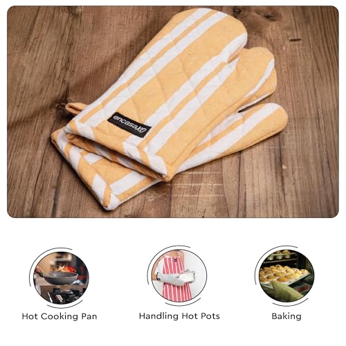 Oven Mitts Heat Resistant Kitchen Gloves (2 Count)