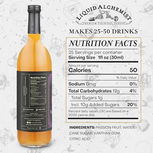 Passion Fruit Syrup for Cocktails (25.4 Fl Oz)