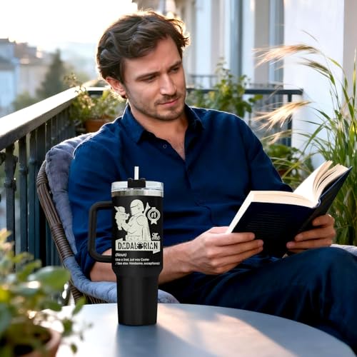 Dad Funny Space 40 oz Tumbler with Handle