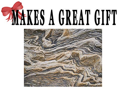 Brown Gray Granite Stone Marbled Pattern Textured Marble Art Kitchen Glass Cutting Board Modern Decorative Gift Abstract Wavy Contrast Design