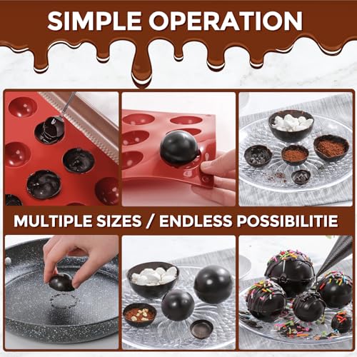 Semi Sphere Silicone Molds (2 Count)