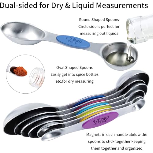 measuring cups and magnetic measuring spoons set