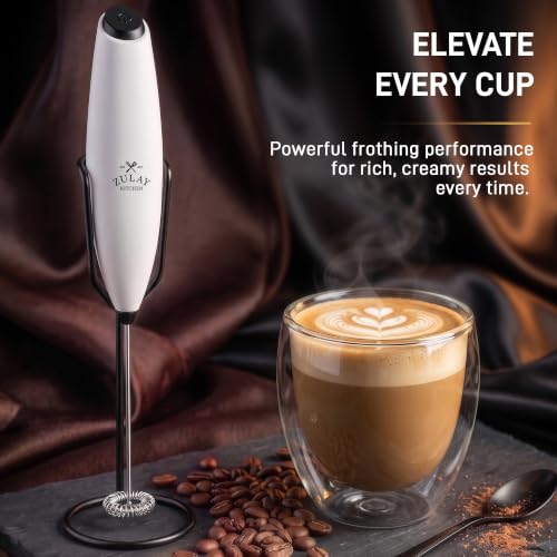 Powerful Milk Frother Wand With Duracell Batteries