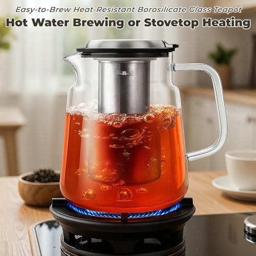 57oz Glass Tea Pot with Infuser (57 Count)