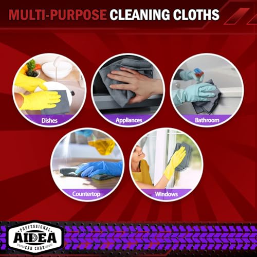 Microfiber Cleaning Cloth Grey 50PK (50 Count)
