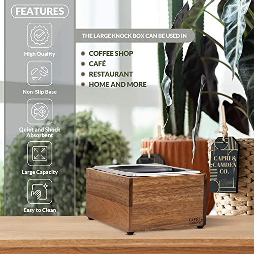 Knock Box Large Capacity Espresso Knock Box