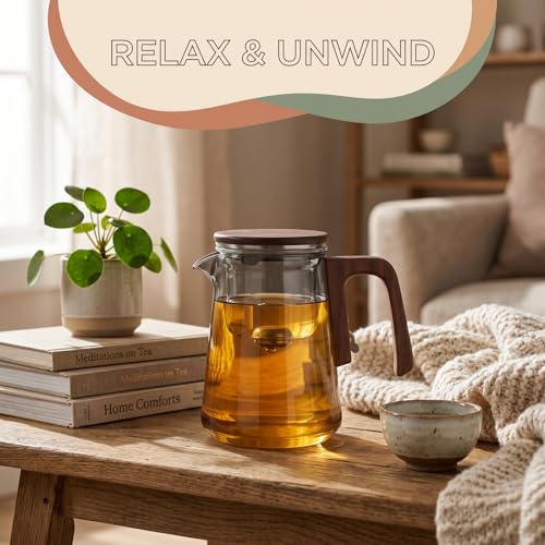 Magnetic Glass Teapot with Infuser