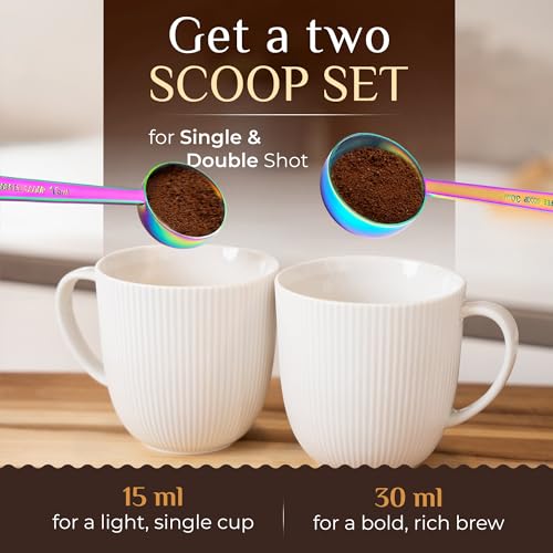 Premium Coffee Scoop Set (2 Count)