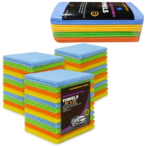Assorted Color Microfiber Towels (36 Count)