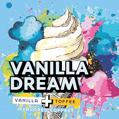 Coffee Pods Vanilla Flavored Coffee Compatible with K Cup Brewers Including 2.0 (40 Count)