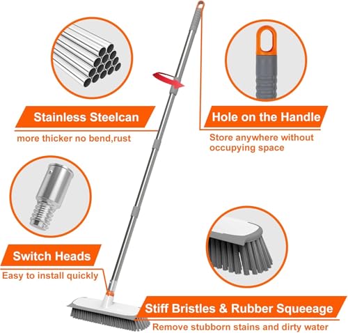 Floor Scrub Brush with Long Handle