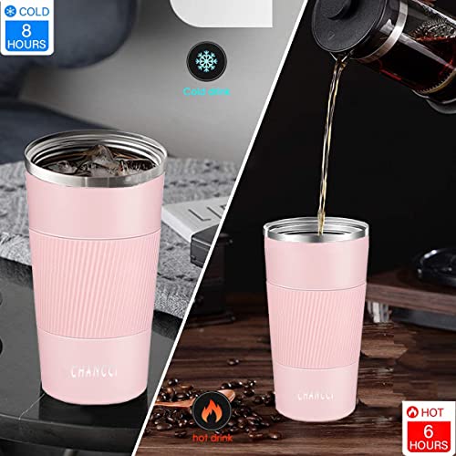 Travel Coffee Mug Spill Proof Leakproof 16 oz Insulated Coffee Mug with Screw Lid