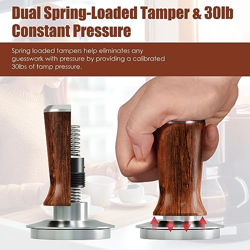 Spring Loaded Espresso Hand Tamper Fits 58mm Standard Portafilter