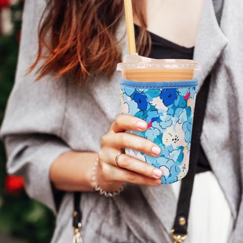 Reusable Insulated Neoprene Iced Coffee Cup Sleeve (3 Count)