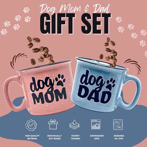 Dog Mom and Dog Dad (2 Count)