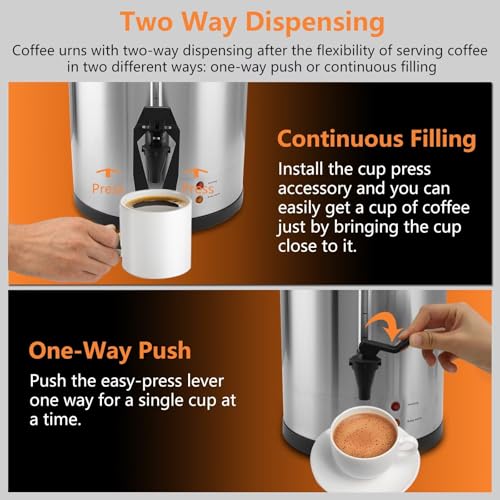 45 Cup 8L 2.11Gallon Commercial Coffee Urn