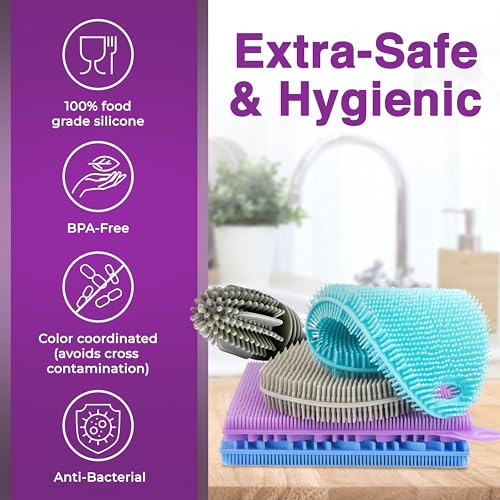 Silicone Dish Scrubber Sponges