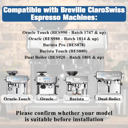 Water Filter Replacement for Breville Espresso Machine Barista Touch BES880 (6 Count)