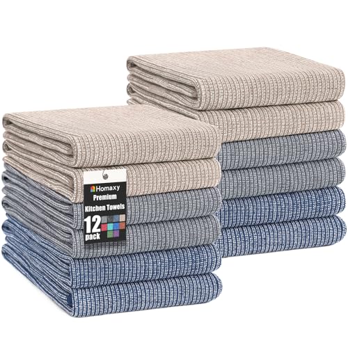 380 GSM Cotton Premium Kitchen Towels 12 Pack (12 Count)