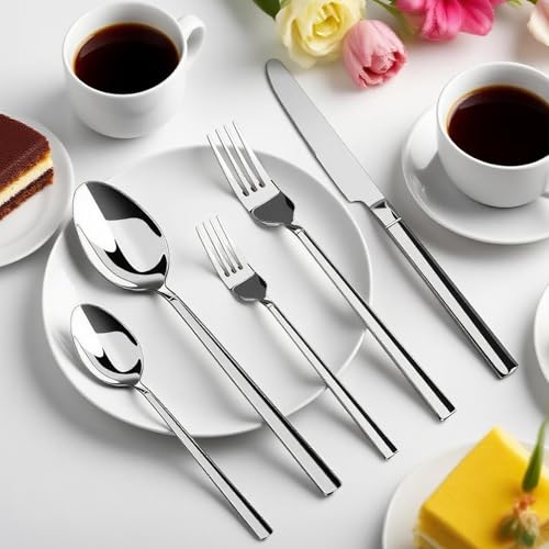 20 Piece Stainless Steel Flatware Set for 4