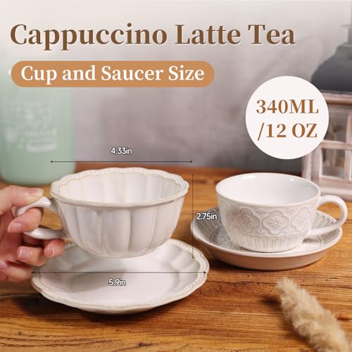 Latte Cup with Saucer