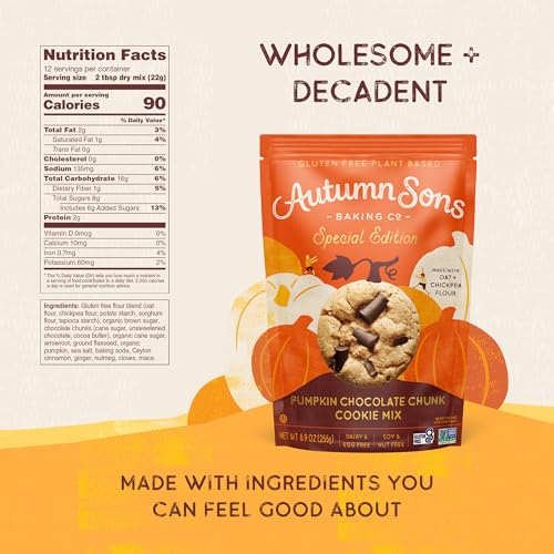 Autumn Sons Gluten Free Pumpkin Chocolate Cookie Mix (26.7 Ounce)