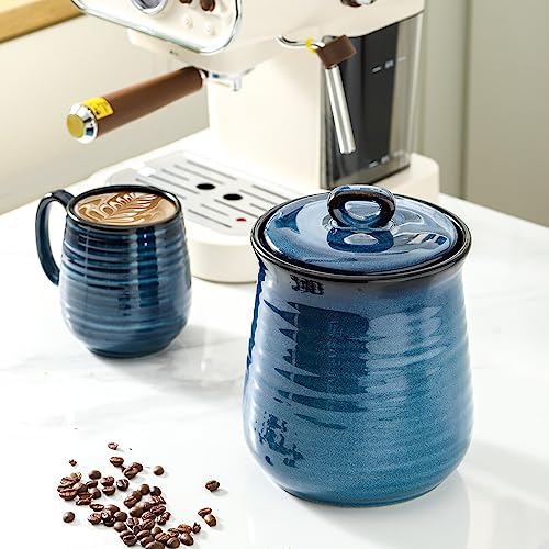 Ceramic Food Storage Jar with Airtight Lid (80 Fl Oz)