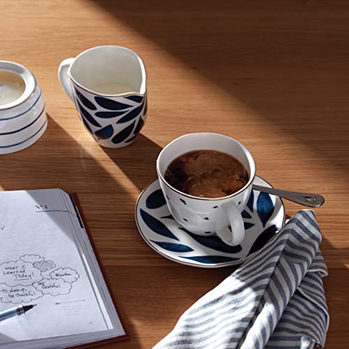 Blue Bay 4 Piece Teacup & Saucer Set (4 Count)