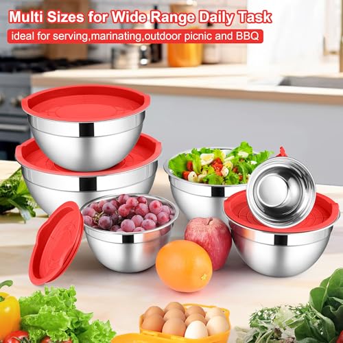 Mixing Bowls with Lids Sets of 6 (6 Count)