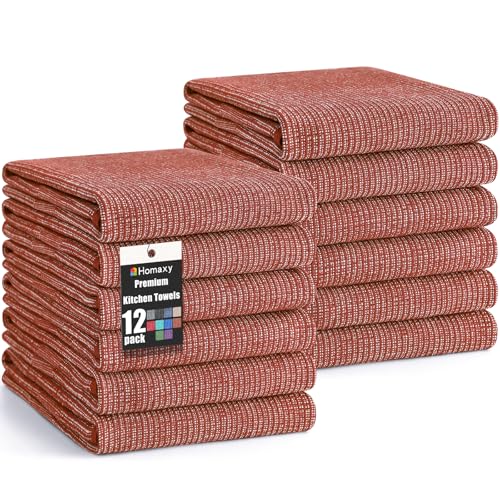 380 GSM Cotton Premium Kitchen Towels 12 Pack (12 Count)