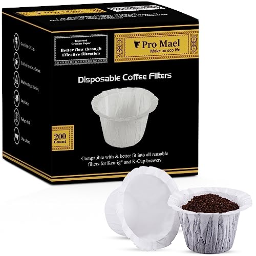 200 Disposable K Cup Paper Filters for Keurig 1.0&2.0 (200 Count)