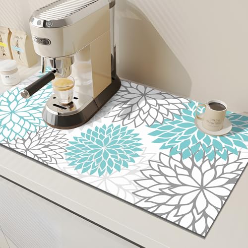 2PCS 17" x 32" Dish Drying Mat & 24" x 5.5" Sink Splash Guard (2 Count)
