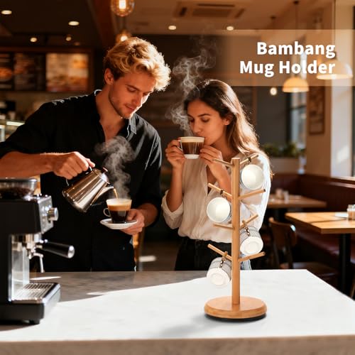 Mug Holder 360° Rotating Mug Tree Holds 8 Coffee Cups