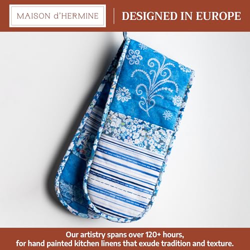 Double Oven Mitts 100% Cotton Double Oven Glove