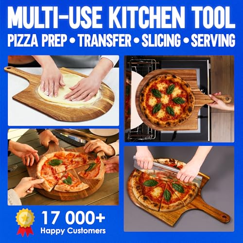 14 Inch Acacia Wood Pizza Peel