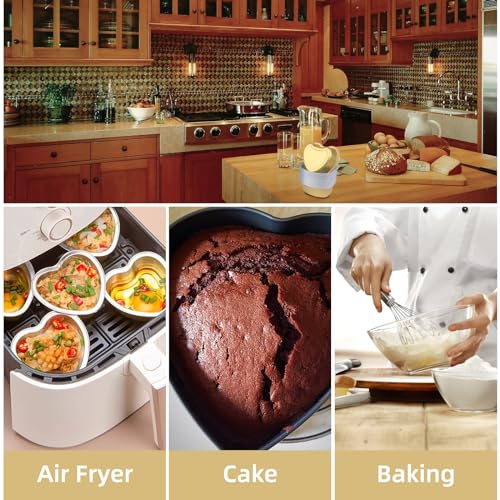 Heart Shaped Cake Pans 3.5inch (25 Count)