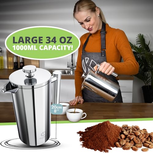Premium French Press Cafetiere Coffee Maker