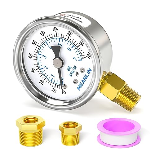 0~100Psi Dry Pressure Gauge Stainless Steel 1